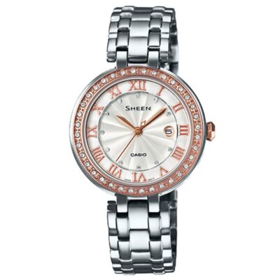 Đồng hồ Casio 30.5mm Nữ SHE-4034CSG-7ADR chính hãng Ảnh sản phẩm Casio 30.5mm Nữ SHE-4034CSG-7ADR