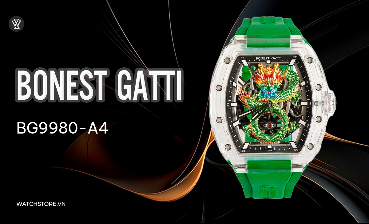 Đồng hồ cơ mặt rồng 5 Bonest Gatti BG9980-A4