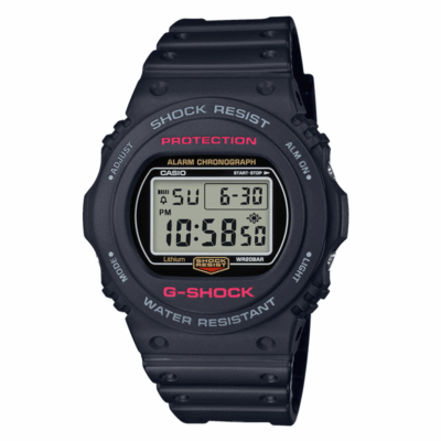 Đồng hồ Casio 45.4mm Nam DW-5750E-1DR chính hãng Ảnh sản phẩm Casio 45.4mm Nam DW-5750E-1DR