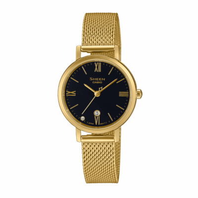 Đồng hồ Casio 28 mm Nữ SHE-4540GM-1AUDF chính hãng Ảnh sản phẩm Casio 28 mm Nữ SHE-4540GM-1AUDF