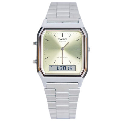 Đồng hồ Casio 38.8 x 29.8mm Unisex AQ-230A-9AMQYDF chính hãng Ảnh sản phẩm Casio 38.8 x 29.8mm Unisex AQ-230A-9AMQYDF