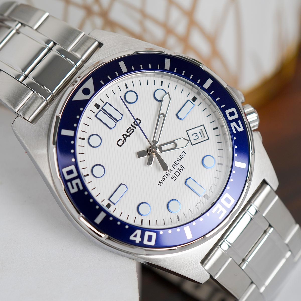 Casio MTD-135D-7AVDF Orologio Analogico Uomo Argento - Resistente E Sportivo - 2
