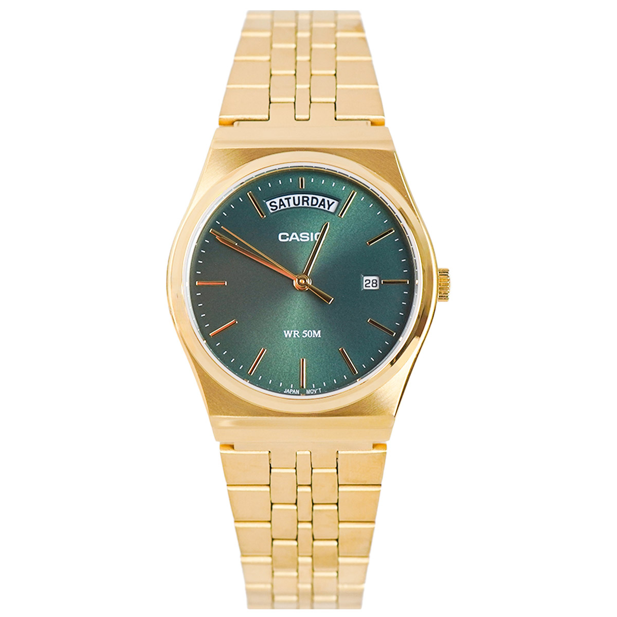 Casio vintage MTP-B146G-3AVEF - Met dag en datum aanduiding