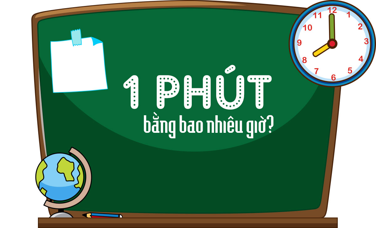 1 phút bằng bao nhiêu giờ? Cách đổi phút sang giờ đồng hồ đơn giản 1 1 phút bằng bao nhiêu giờ