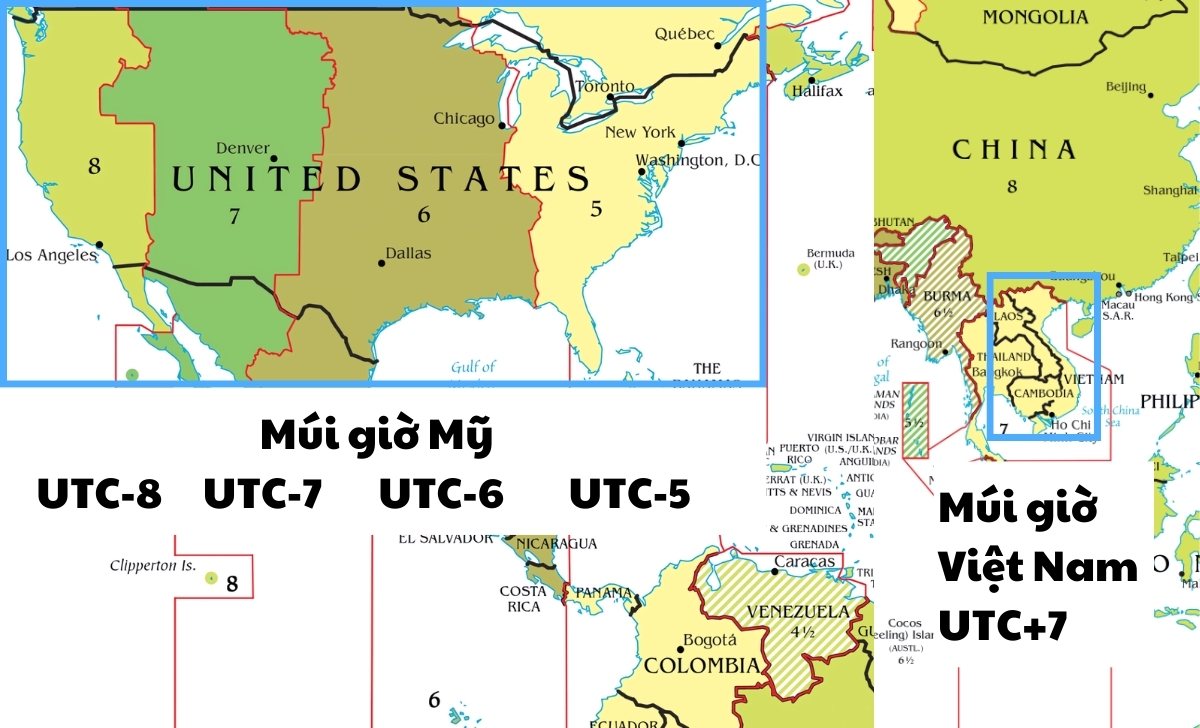 10h tối Việt Nam là mấy giờ bên Mỹ? Cách đổi múi giờ đồng hồ 1 10h toi viet nam la may gio ben my 1
