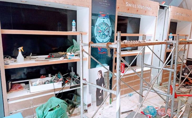 Quá trình thi công cửa hàng WatchStore thứ 4 tại 58 Trần Đăng Ninh, Cầu Giấy, Hà Nội - Ảnh 21 Quá trình thi công cửa hàng WatchStore thứ 4 tại 58 Trần Đăng Ninh, Cầu Giấy, Hà Nội - Ảnh 21