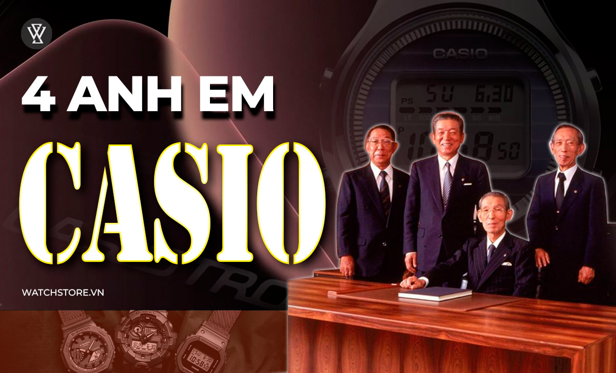 Chuyện 4 anh em Casio thành lập thương hiệu đồng hồ rẻ bền 1 4 anh em Casio