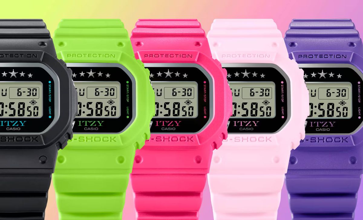 Casio x ITZY tái hợp tác phát hành đồng hồ nữ mới G-SHOCK GMD-S5610IT 2 5 màu đồng hồ mới