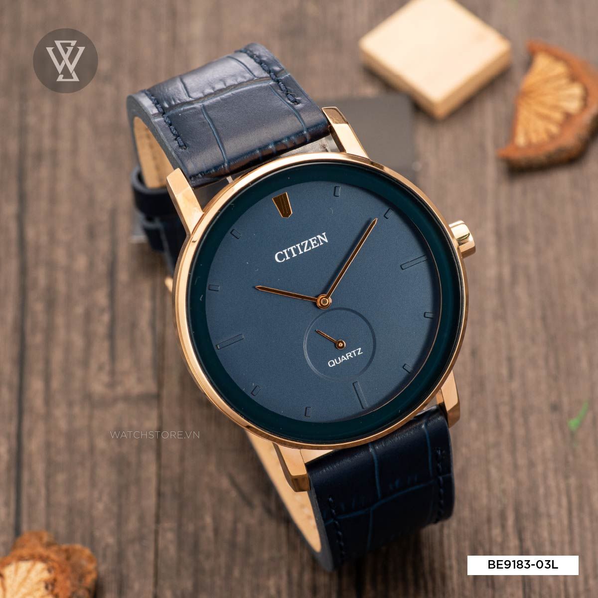 Top 16 những mẫu đồng hồ nam dây da đẹp mới lịch lãm 2024 9 Citizen BE9183-03L