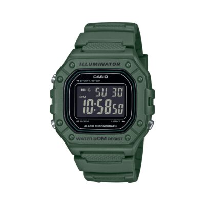 Casio 33.7mm Nam W-218H-3BVDF chính hãng Casio 33.7mm Nam W-218H-3BVDF