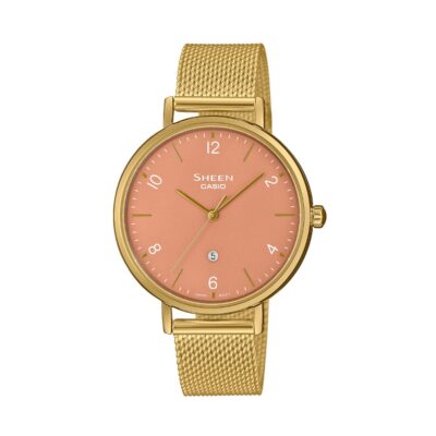 Đồng hồ Casio 34mm Nữ SHE-4562GM-4AUDF chính hãng Ảnh sản phẩm Casio 34mm Nữ SHE-4562GM-4AUDF