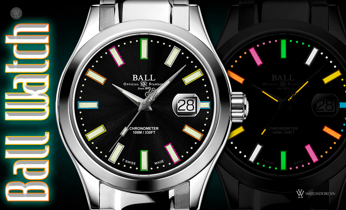 GTLS/H3 là gì? 4 hãng sản xuất đồng hồ dạ quang uy tín 3 Ball Watch