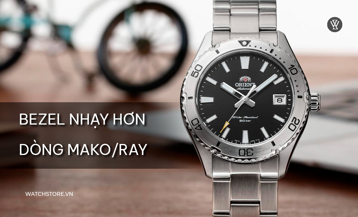 9 mẫu đồng hồ Orient Kamasu nên mua theo đánh giá chuyên sâu 4 bezel nhạy hơn Mako Ray