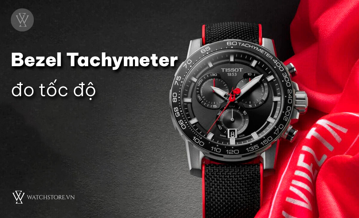 Bezel trên đồng hồ là gì? Phân loại chi tiết từ A-Z 4 Bezel Tachymeter đo tốc độ