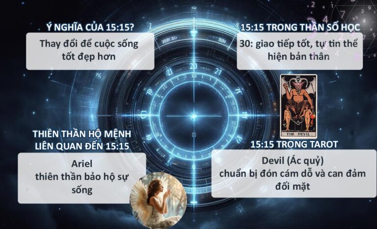 Con số 15:15 Thần số học