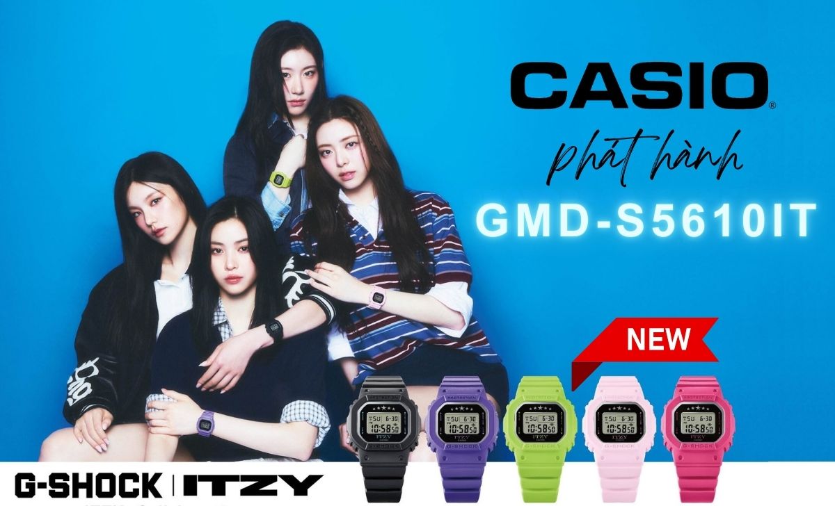Casio x ITZY tái hợp tác phát hành đồng hồ nữ mới G-SHOCK GMD-S5610IT 1 Casio ITZ phát hành g-shock gmd-s5610it mới