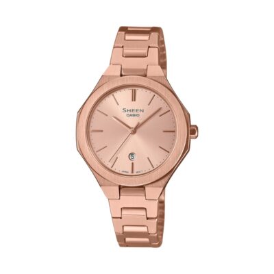 Đồng hồ Casio 36.5mm Nữ SHE-4563PG-4AUDF chính hãng Ảnh sản phẩm Casio 36.5mm Nữ SHE-4563PG-4AUDF