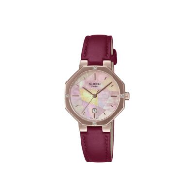 Đồng hồ Casio 28mm Nữ SHE-4543CGL-4AUDF chính hãng Ảnh sản phẩm Casio 28mm Nữ SHE-4543CGL-4AUDF