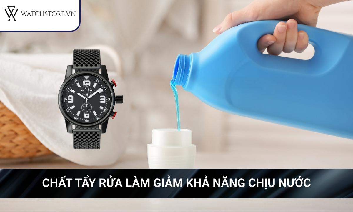 Giải mã chỉ số chống nước của đồng hồ đeo tay cho người mới 7 Các hoá chất có thể làm mục ron cao su