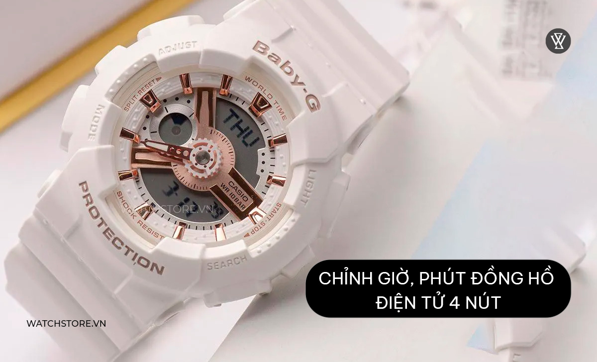 Cách chỉnh giờ, ngày, báo thức đồng hồ điện tử trẻ em 4 nút 1 chỉnh giờ phút đồng hồ điện tử 4 nút