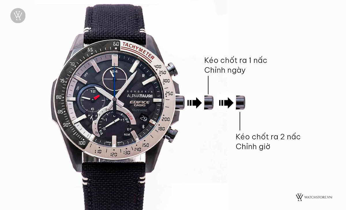 kiểm tra năng lượng Casio Edifice