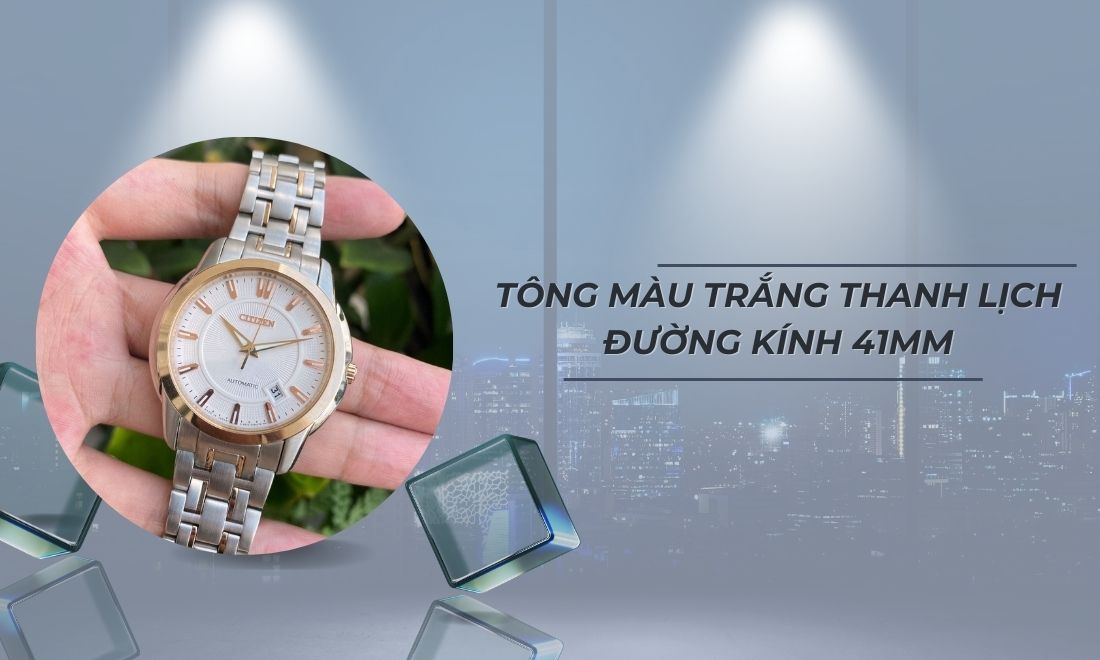 Citizen NB0024-54A tông trắng