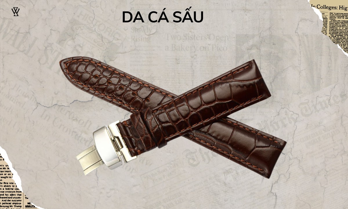 Con trai nên mua đồng hồ dây da hay dây kim loại 2 da cá sấu