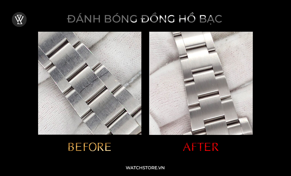 Bạc ta hay bạc 925 đắt hơn? Điều cần biết cho người mới mua 5 Đánh bóng đồng hồ bạc