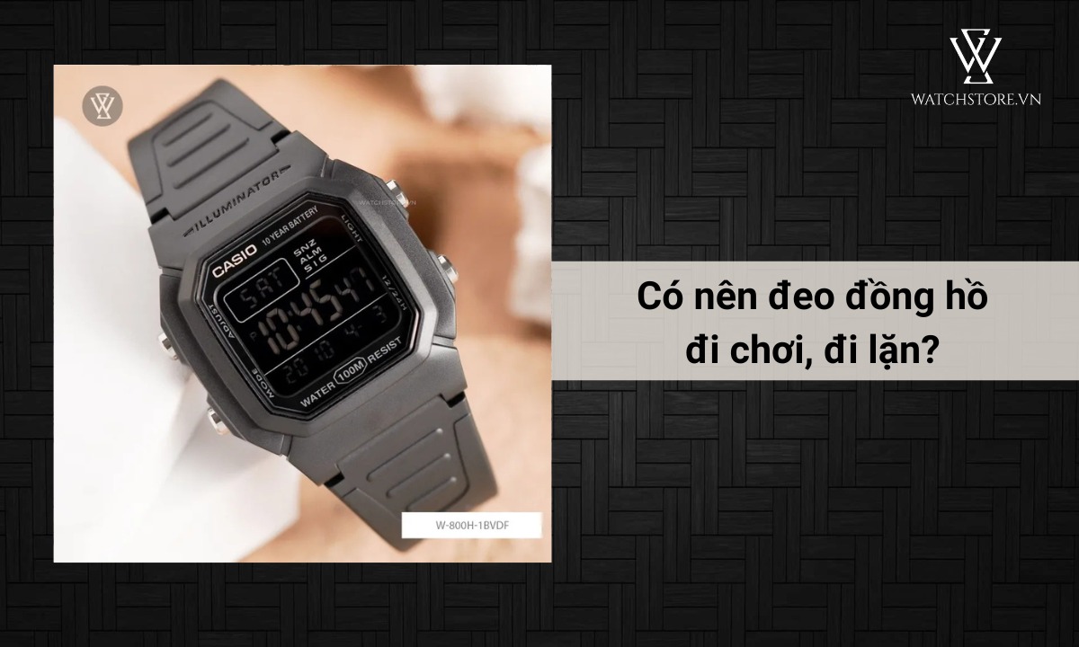 Đeo đồng hồ Casio đi lặn, đi bơi