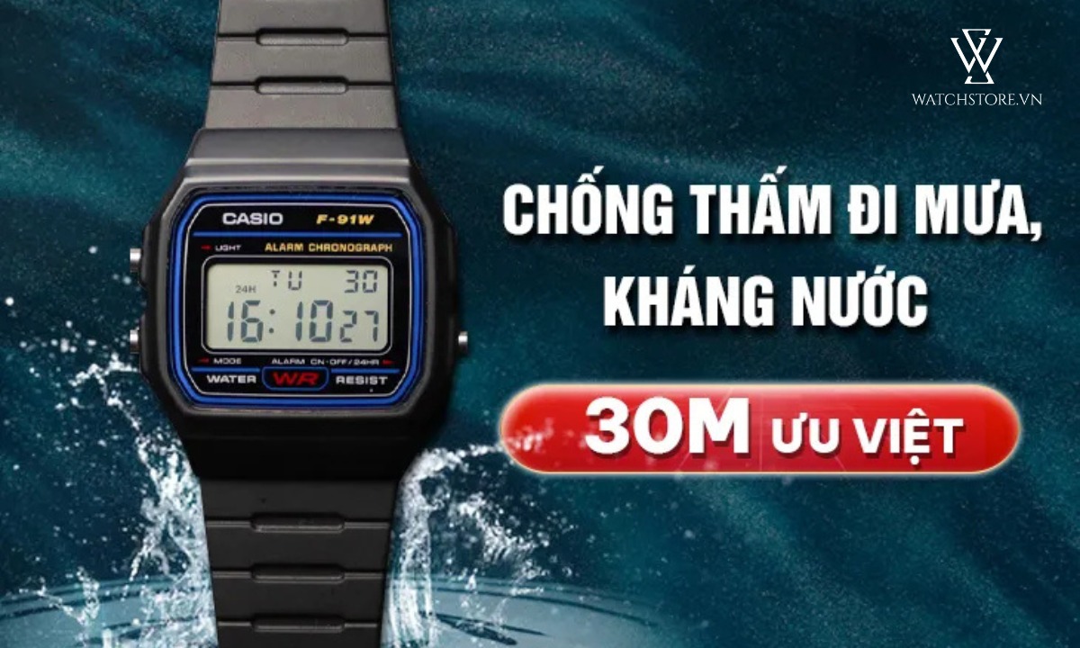 Đồng hồ Casio chống nước 30m