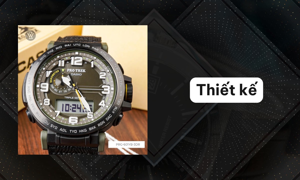 Casio Protrek có thiết kế nam tính