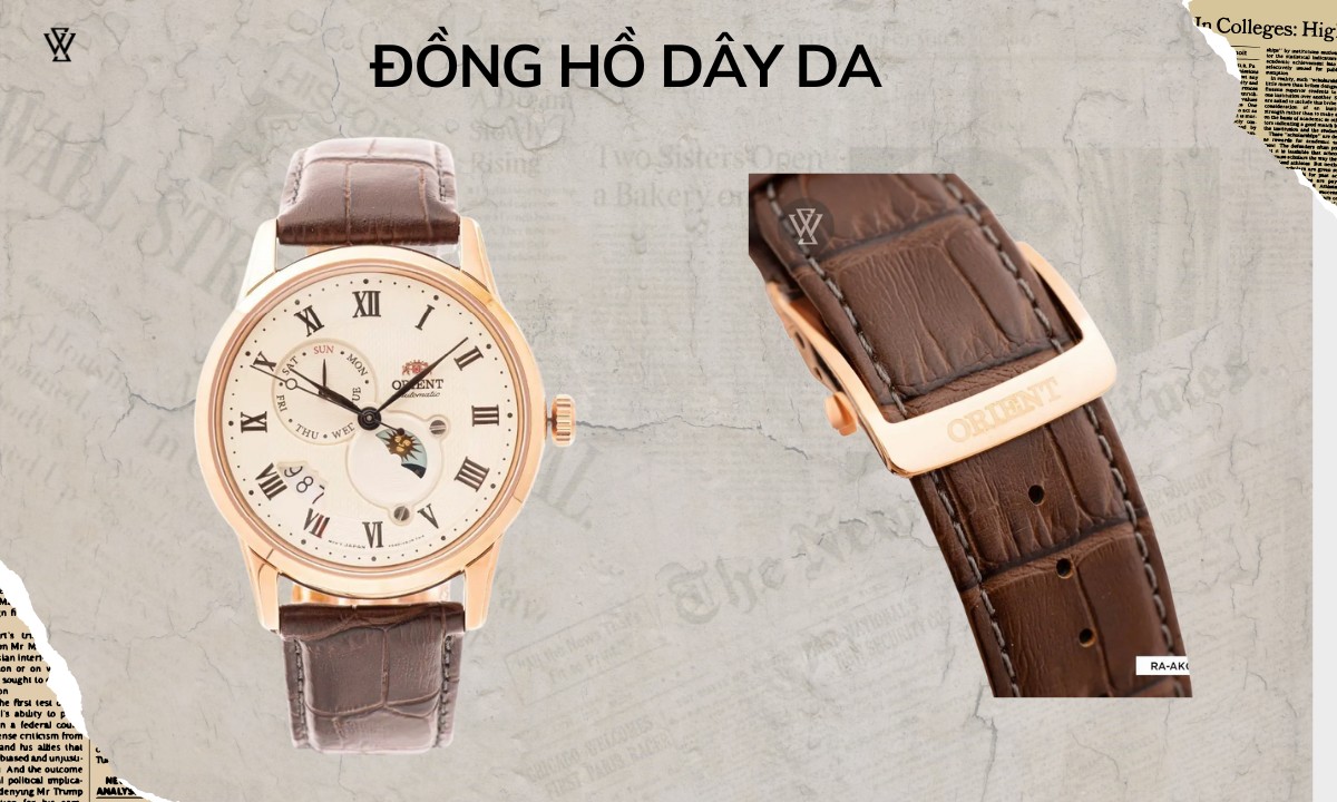 Con trai nên mua đồng hồ dây da hay dây kim loại 1 Đồng hồ dây da