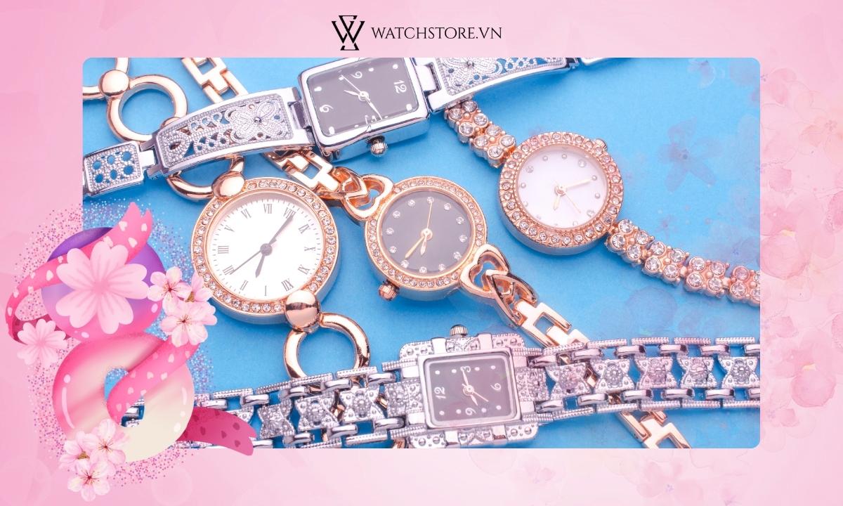 Làm thế nào để chọn đúng quà tặng 8/3 khiến phái đẹp ưng ý? 2 Đồng hồ đeo tay sẽ là món quà tặng 8/3 đầy sang trọng