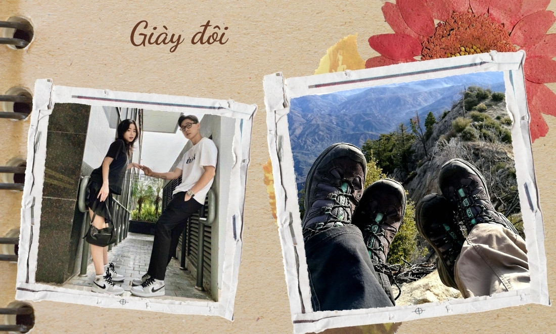 Giày sneaker đôi cho những bước chân đồng hành cùng nhau
