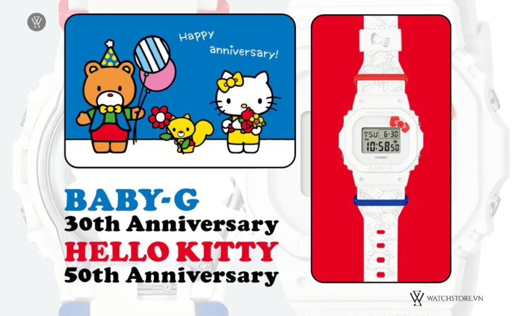 Đồng hồ Casio Baby-G 47 Hello Kitty Baby G Hop Tac