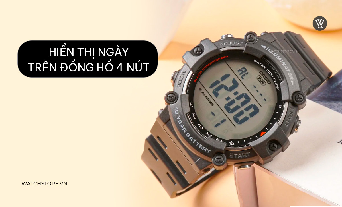 Cách chỉnh giờ, ngày, báo thức đồng hồ điện tử trẻ em 4 nút 5 hiển thị ngày đồng hồ điện tử 4 nút