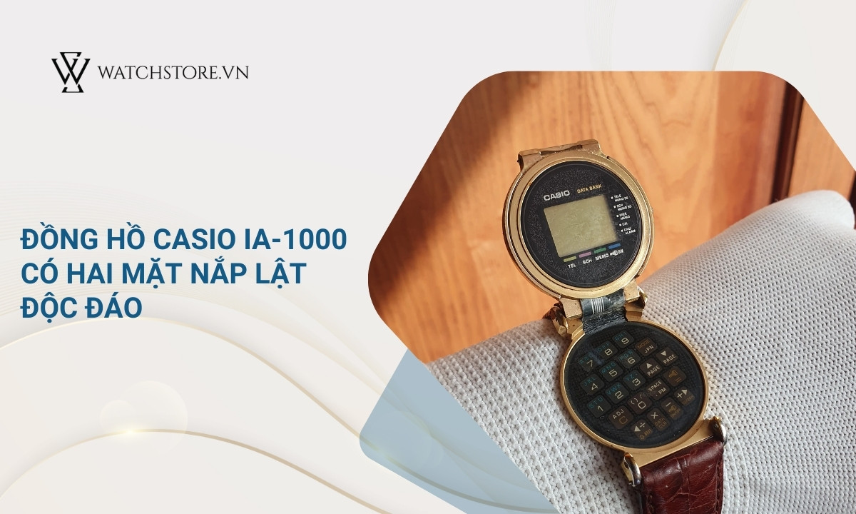 Thập niên 1990 - những bước chuyển mình của thương hiệu Casio 7 Người dùng có thể xem giờ, bàn phím số, ký tự ở hai mặt
