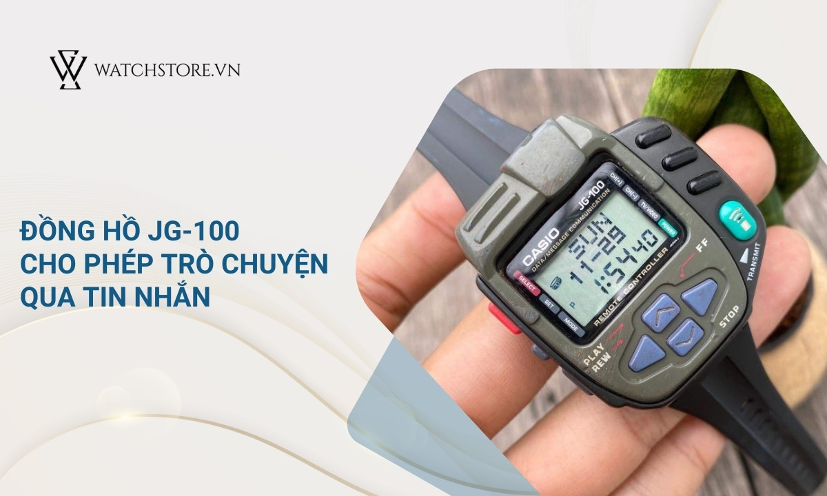 Thập niên 1990 - những bước chuyển mình của thương hiệu Casio 4 JG-100 được thiết kế dành riêng cho nam sinh tiểu học