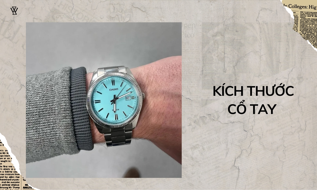 Con trai nên mua đồng hồ dây da hay dây kim loại 8 Lựa chọn dây đeo đồng hồ tùy thuộc vào kích thước của cổ tay