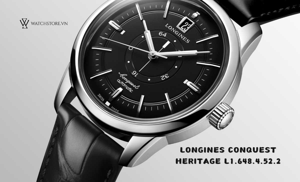Danh sách 11 mẫu đồng hồ Longines mới nhất phát hành 2024 7 Longines Conquest Heritage L1.648.4.52.2