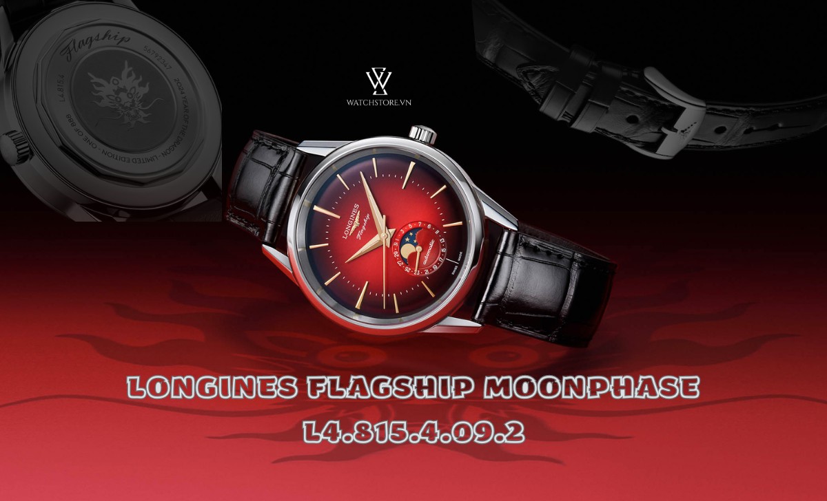 Danh sách 11 mẫu đồng hồ Longines mới nhất phát hành 2024 6 Longines Flagship Moonphase L4.815.4.09.2
