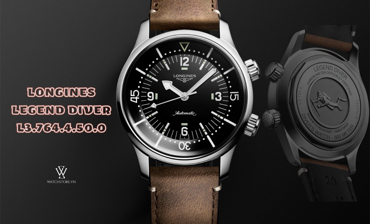 Danh sách 11 mẫu đồng hồ Longines mới nhất phát hành 2024 12 Longines Legend Diver L3.764.4.50.0