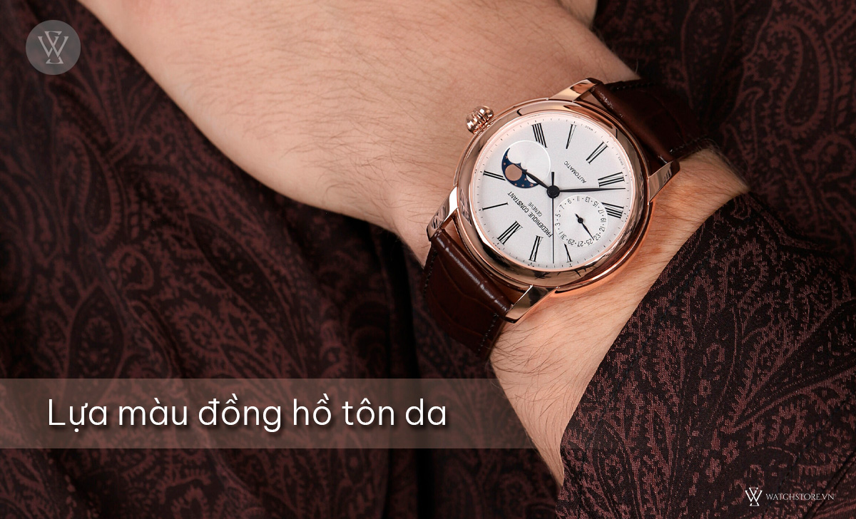 Tay tròn nên đeo đồng hồ nào đẹp? Mẹo chọn từ chuyên gia 3 Lựa màu đồng hồ tôn da