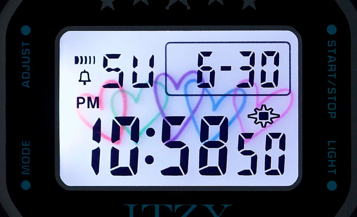 Casio x ITZY tái hợp tác phát hành đồng hồ nữ mới G-SHOCK GMD-S5610IT 4 Màn hình trái tim