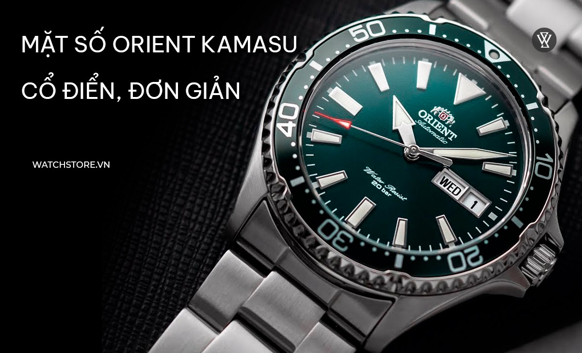 9 mẫu đồng hồ Orient Kamasu nên mua theo đánh giá chuyên sâu 2 Mặt số orient kamasu cổ điển