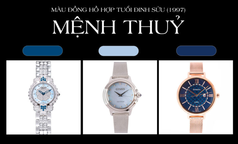 màu đồng hồ hợp tuổi Tân Sửu