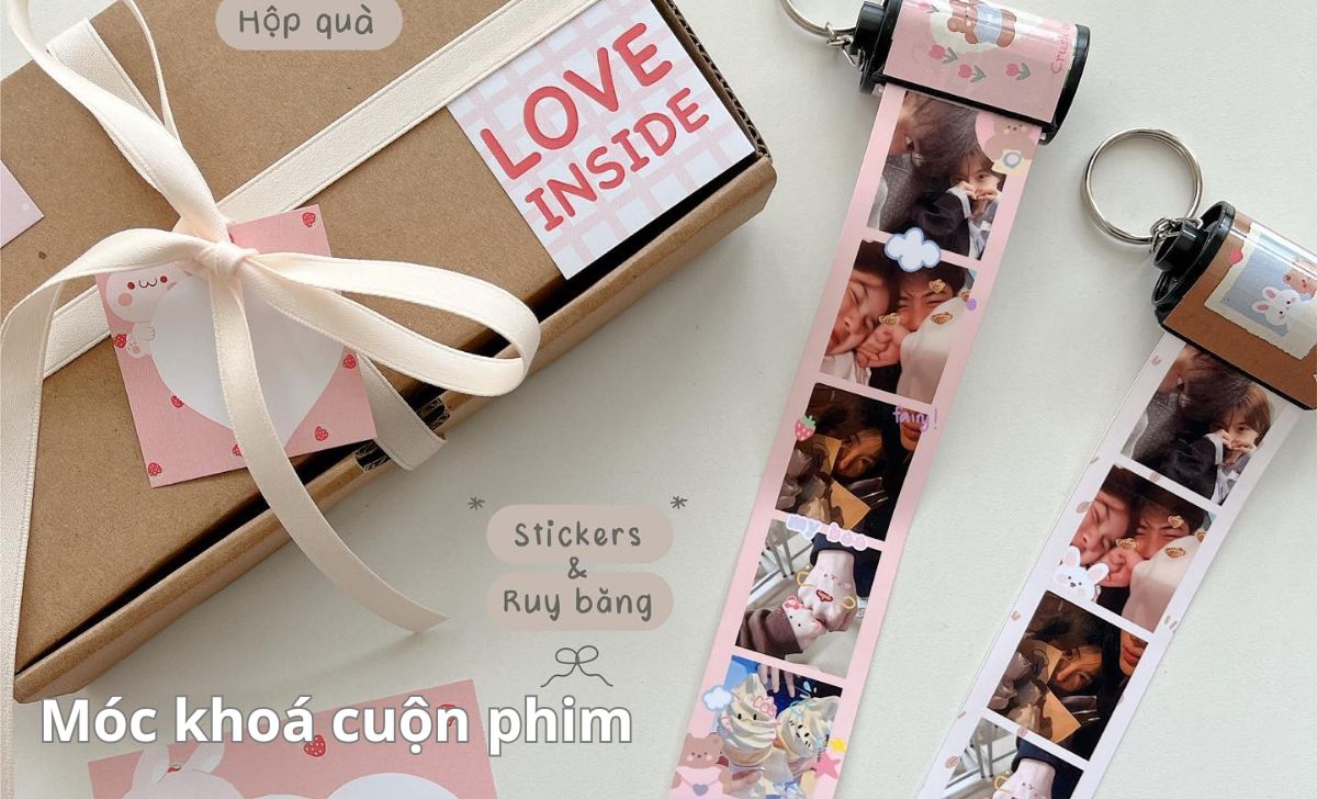 10 món quà tặng 19/11 độc nhất vô nhị làm chàng vui hết nấc 3 Móc khoá cuộn phim