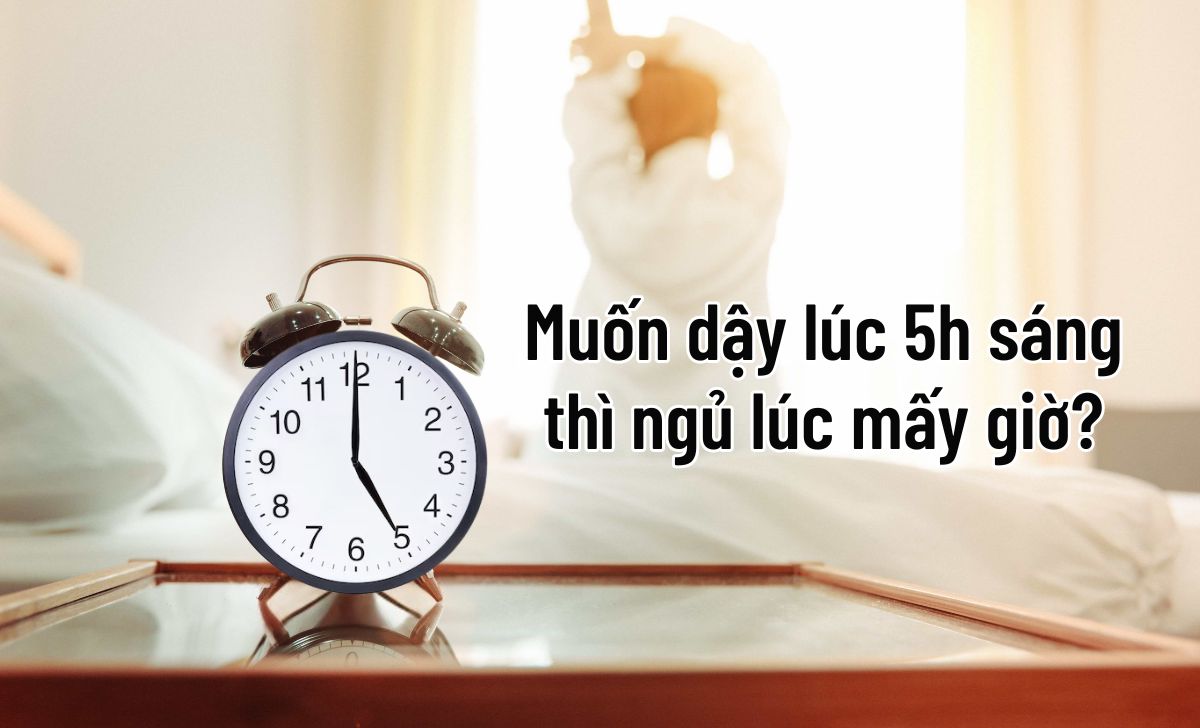 Muốn dậy lúc 5h sáng thì ngủ lúc mấy giờ đồng hồ đủ giấc? 1 muốn dậy lúc 5h sáng thì ngủ lúc mấy giờ