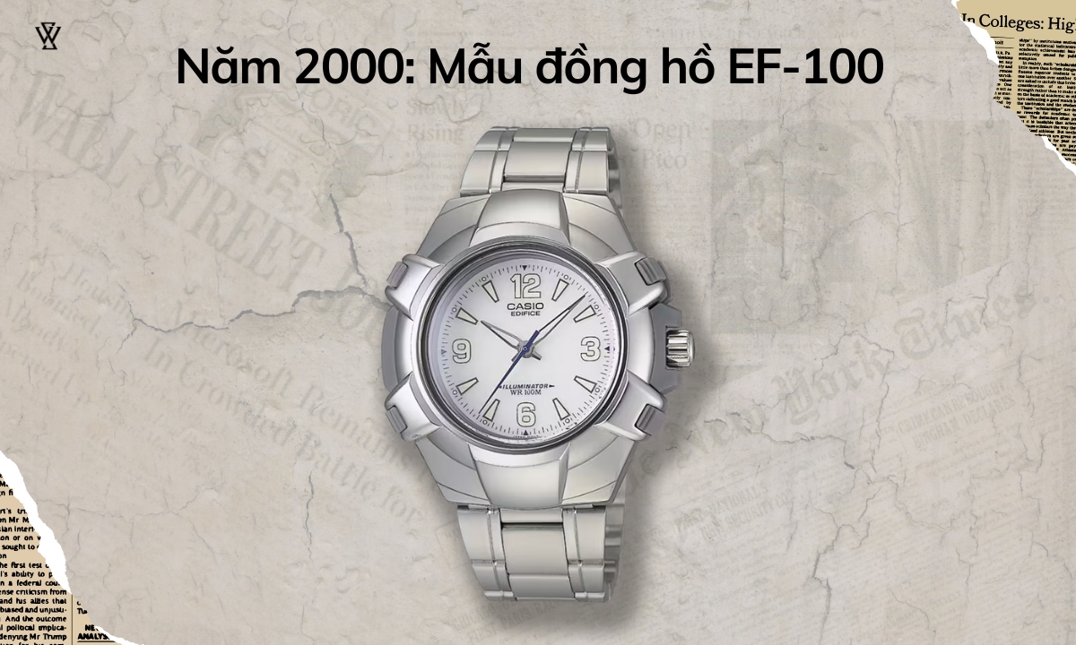 Đồng hồ Casio thập niên 2000 3 Chiếc đồng hồ với thiết kế độc đáo khả năng chống nước lên đến 100 mét