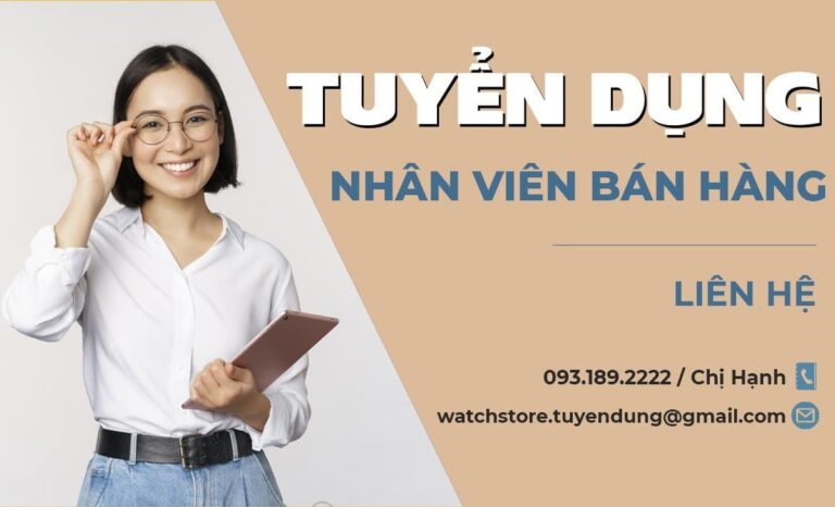 Nhân viên tư vấn bán hàng đồng hồ 3 Nhân viên tư vấn bán hàng đồng hồ